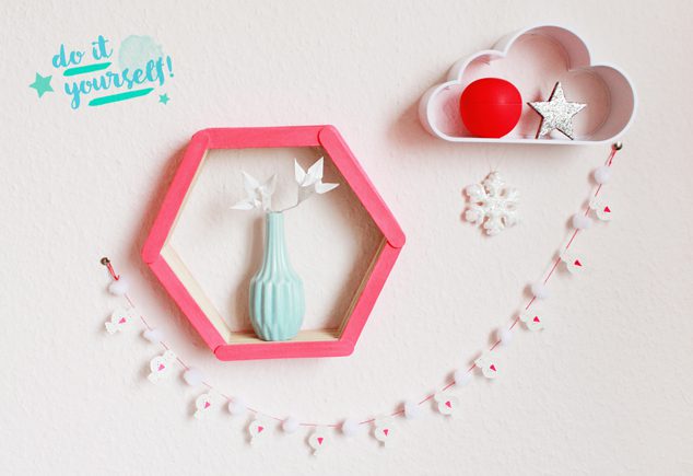 DIY Mini-Pompom-Girlande