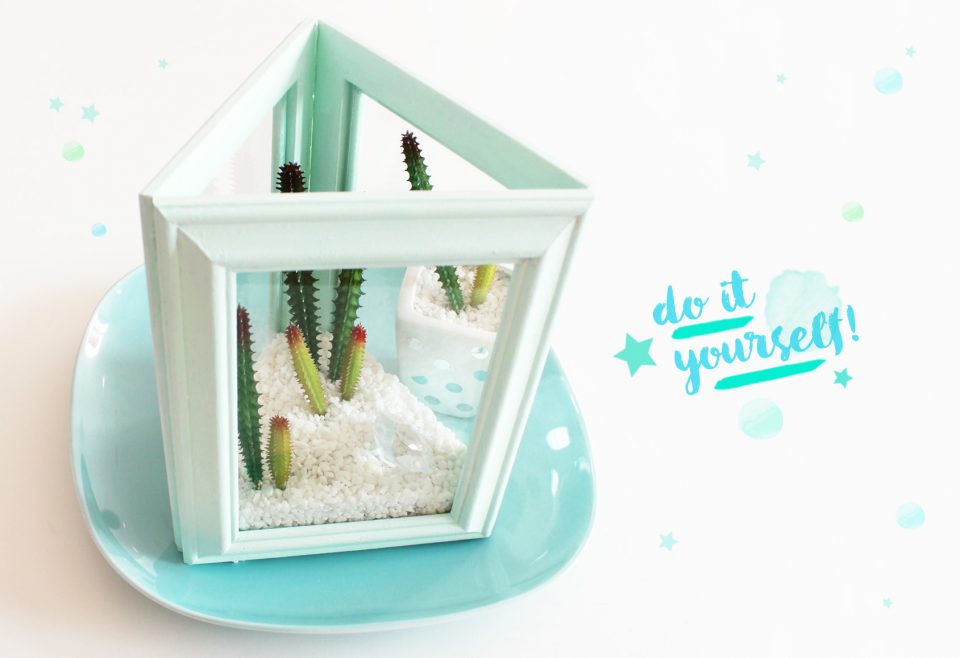 DIY Terrarium aus Bilderrahmen